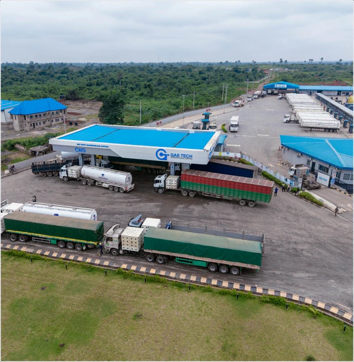 Aerial view of the Gas Tech mother station
