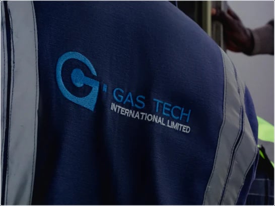 Gas Tech operator in branded workwear