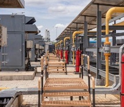 Walkway between the compression lines